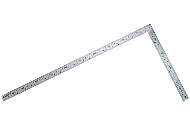 曲尺広ピタ シルバー 50cm 表裏同目 内目盛端面基点目盛JIS